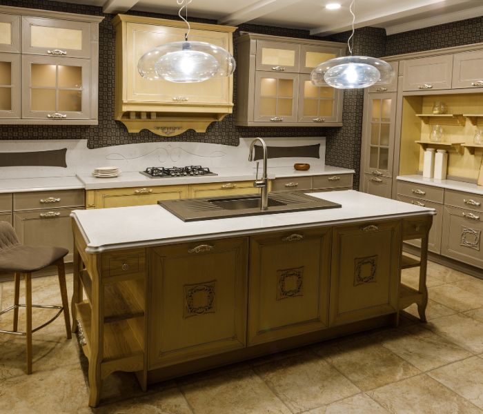 Kitchen Cabinet Refacing New Hampshire - Craftsman - Kitchen - Boston - by  Benchmark Home Improvements - Houzz